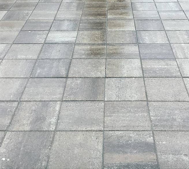 Тротуарная плитка Квадрат 4К.5 серого цвета